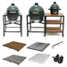 Table modulaire noire pour Big Green Egg Médium avec plateau-grille inclus (sans